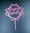 Cake Tag 2 (Pink Hexagon)