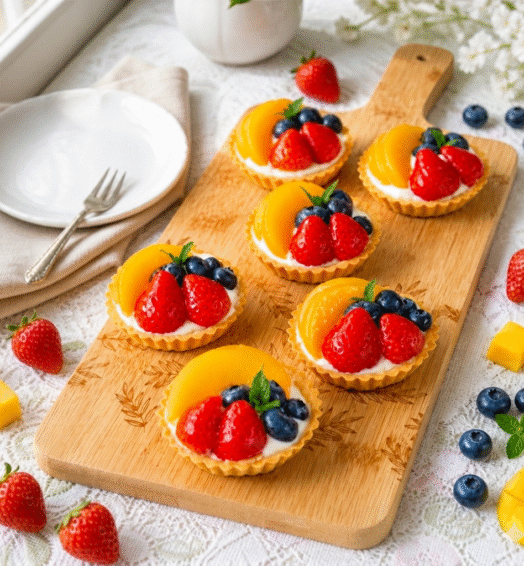 Mix Fruit Custard Tart (6 pcs)