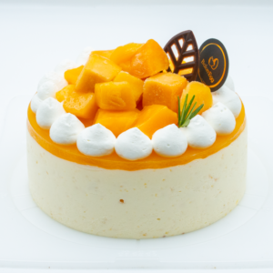 Mango Passion Fruit Mousse Cake