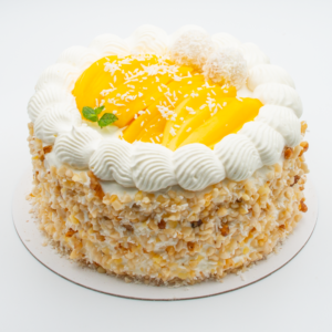 Pandan Mango Coconut Cream Cake