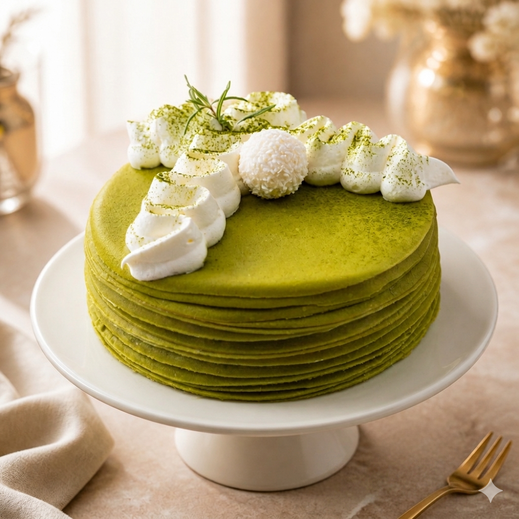 Matcha Crepe Cake