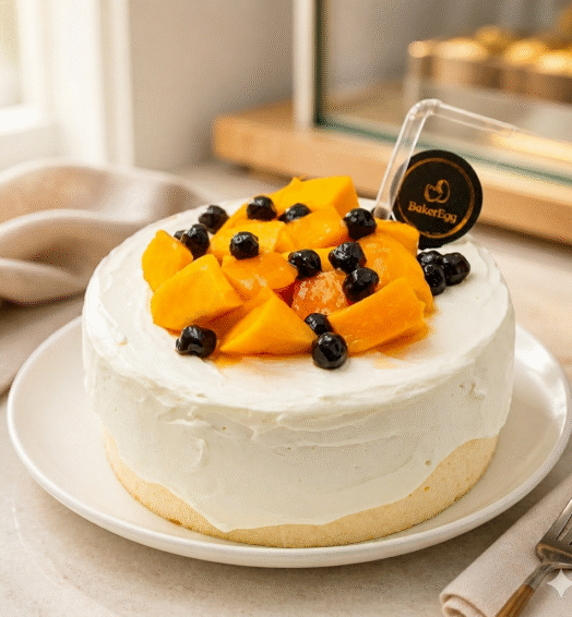 Mango Coconut Bubble Cake