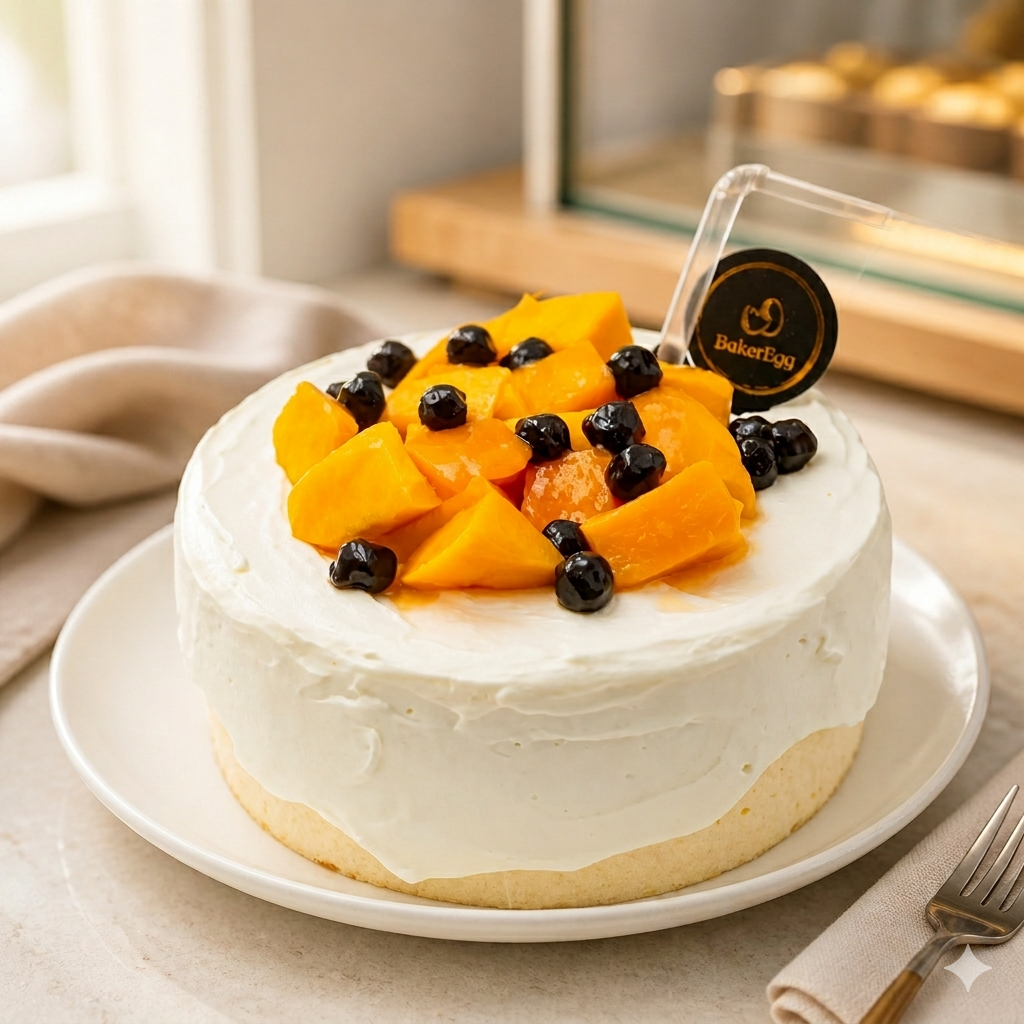 Mango Coconut Bubble Cake