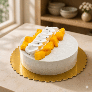 Mango Black Sesame Mousse Cake